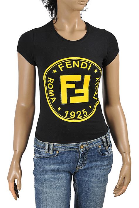 fendi t shirt frauen|fendi t shirt women.